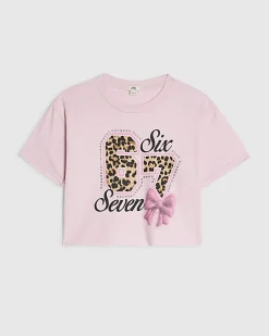 Girls Pink 67 Boxy T-Shirt