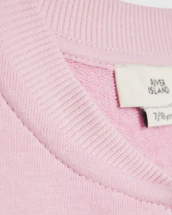 Girls Pink Brooklyn Zip Through Sweatshirt