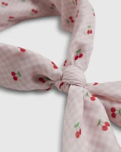 Girls Pink Cherry Bandana