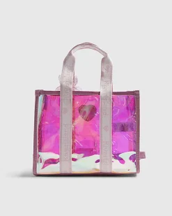 Girls Pink Clip Jelly Shopper Bag