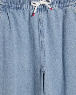 Girls Pink Collared Top And Jeans Set
