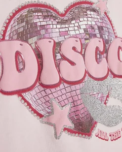 Girls Pink Disco All The Time T-Shirt