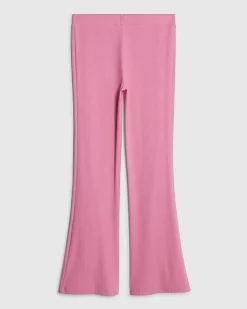 Girls Pink Embellsihed Charm Flared Trousers