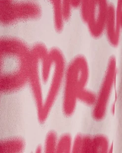 Girls Pink Graffiti T-Shirt
