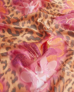 Girls Pink Leopard Lily Bandana