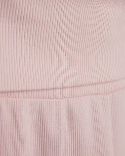 Girls Pink Off Shoulder Top Set