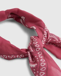Girls Pink Paisley Bandana