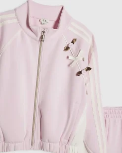 Girls Pink Pink Rosette Tracksuit Set