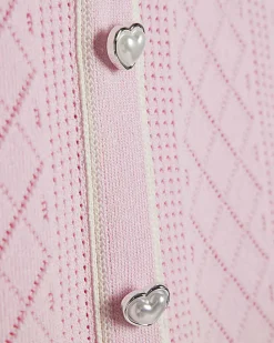 Girls Pink Polo Waistcoat Set
