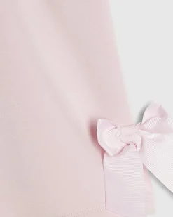 Girls Pink Premium Bow Shorts
