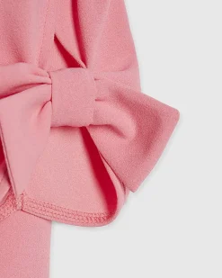Girls Pink Puff Sleeve Top