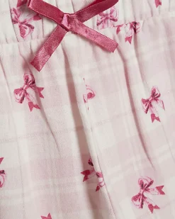Girls Pink Puppy Pyjamas Set