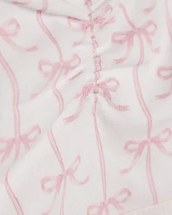 Girls Pink Ruched Bow Pack Of 3 Crop Tops