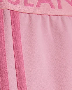 Girls Pink Side Stripe Leggings