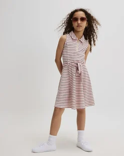 Girls Pink Stripe Dress