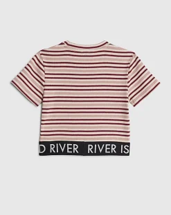 Girls Pink Stripe Top
