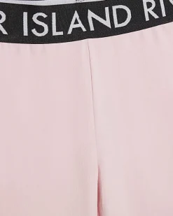Girls Pink T-Shirt And Flared Leggings Set