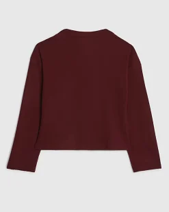Girls Red Cosy Cardigan