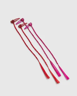 Girls Red Faux Hair Heart Hairband Pack of 3