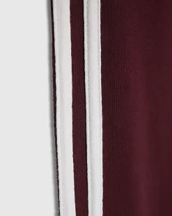 Girls Red Side Stripe Leggings
