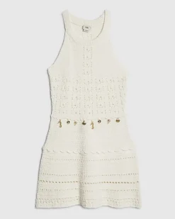 Girls White Crochet Sea Charms Dress