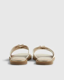 Girls White Heart Cut Out Sandals