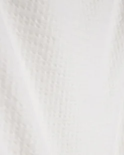 Girls White Shirred Floral Playsuit
