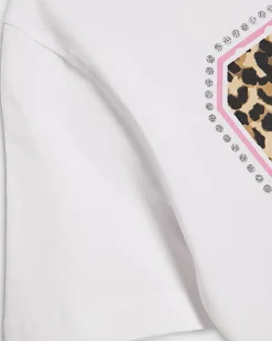 Girls White Six Seven 67 Boxy T-Shirt