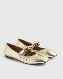Gold Bangle Ballet Shoes