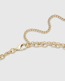 Gold Beaded Chain Belt