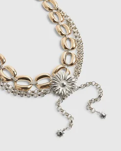 Gold Chain Flower Belt