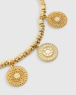 Gold Coin Stretch Anklet