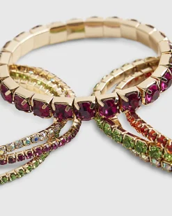 Gold Diamante Bracelet Multipack