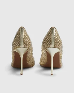 Gold Embellished Court Heels