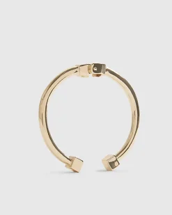 Gold Hinged Bangle
