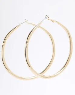 Gold Large Hoop Earrings