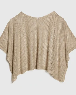 Gold Metallic Knitted Cape