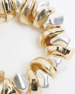 Gold Mixed Nuggets Bracelet
