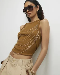 Gold Multi Layered Body Chain