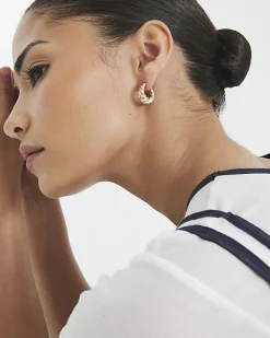 Gold Pack Of 3 Hoop Earrings