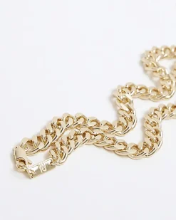 Gold Plated curb chain necklace