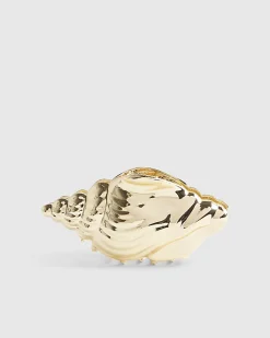 Gold Sea Shell Claw Hair Clip