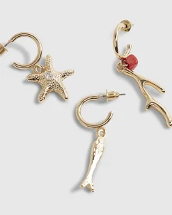 Gold Shoreline Multipack Earrings