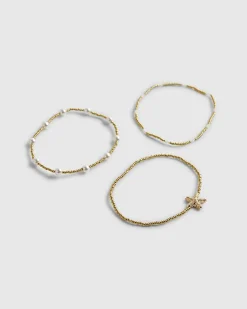 Gold Starfish Stretch Anklet
