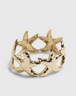 Gold Starfish Stretch Bracelet