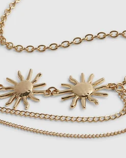 Gold Sun Chain Belt