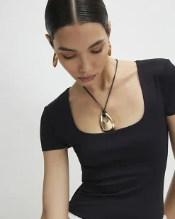 Green and Black Scoop Neck Bodysuit 2 Pack