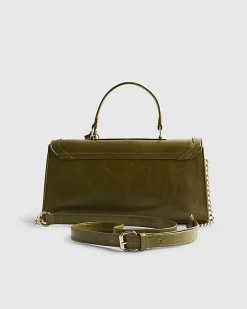 Green Charm Cross Body Tote Bag