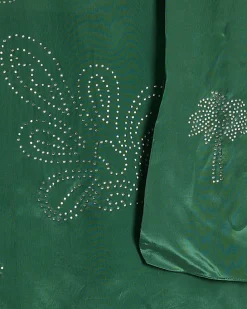 Green Embellished Scarf Bandeau Top