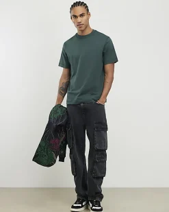 Green Essential Regular Fit Midweight T-Shirt